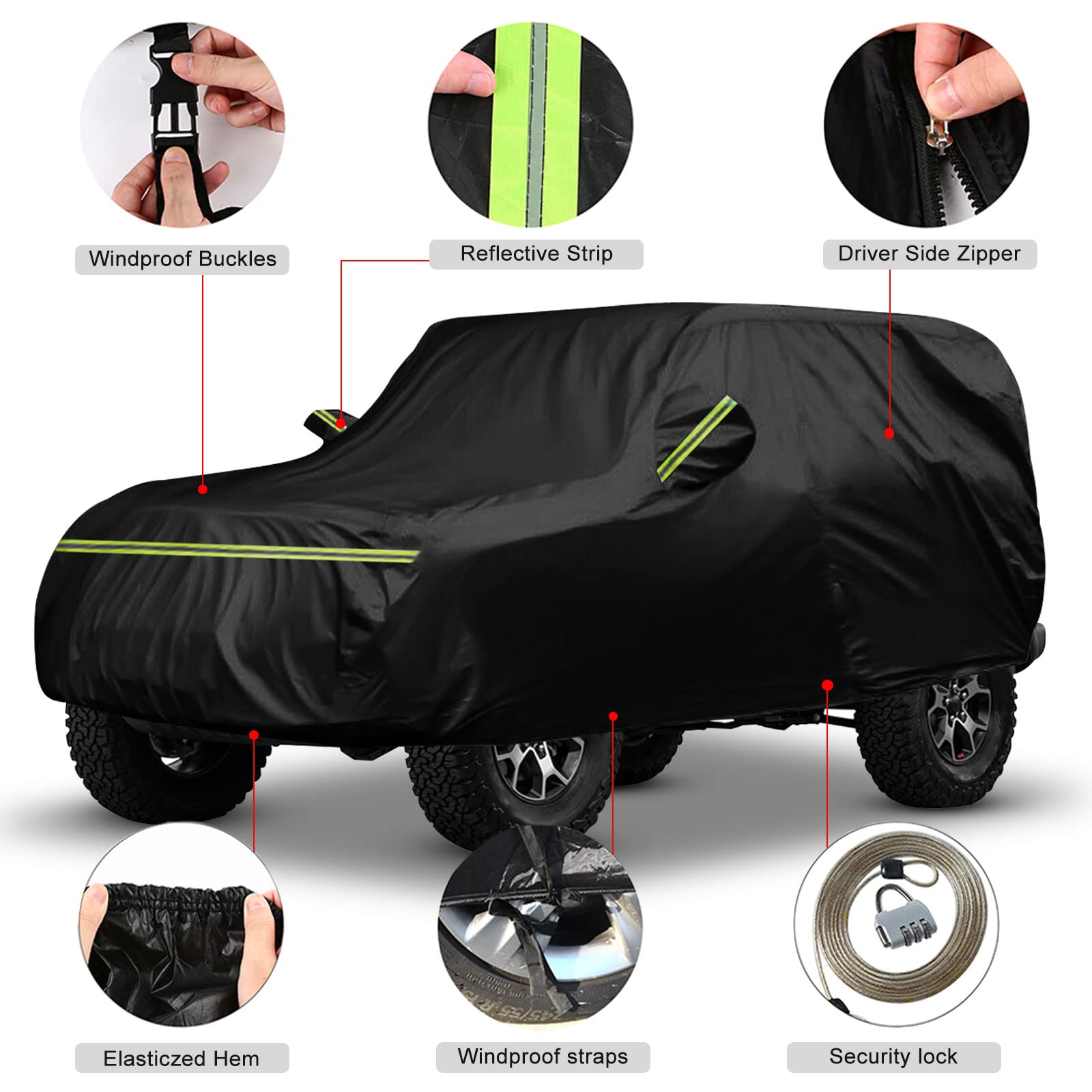 Covelta Full Car Cover for 2021–2026 Ford Bronco 2 Door