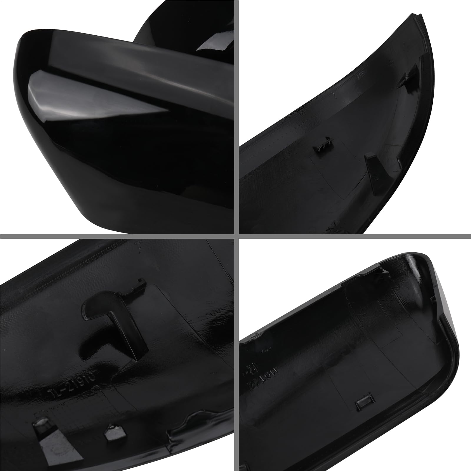Covelta Glossy Black Mirror Cover Cap Replacement for 2011-2015 Ford Explorer