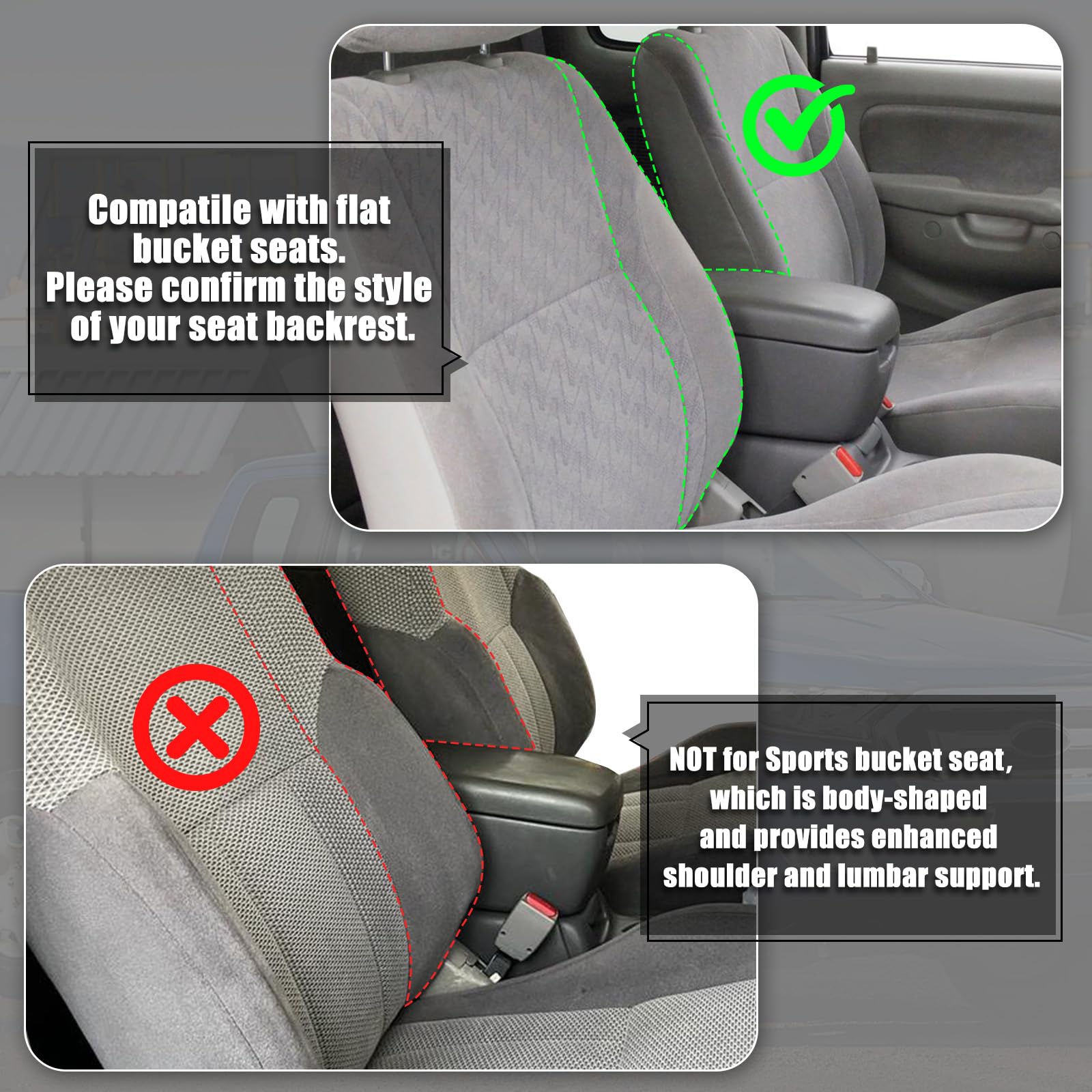 Covelta Front Bucket Seat Covers for 1995–2004 Toyota Tacoma