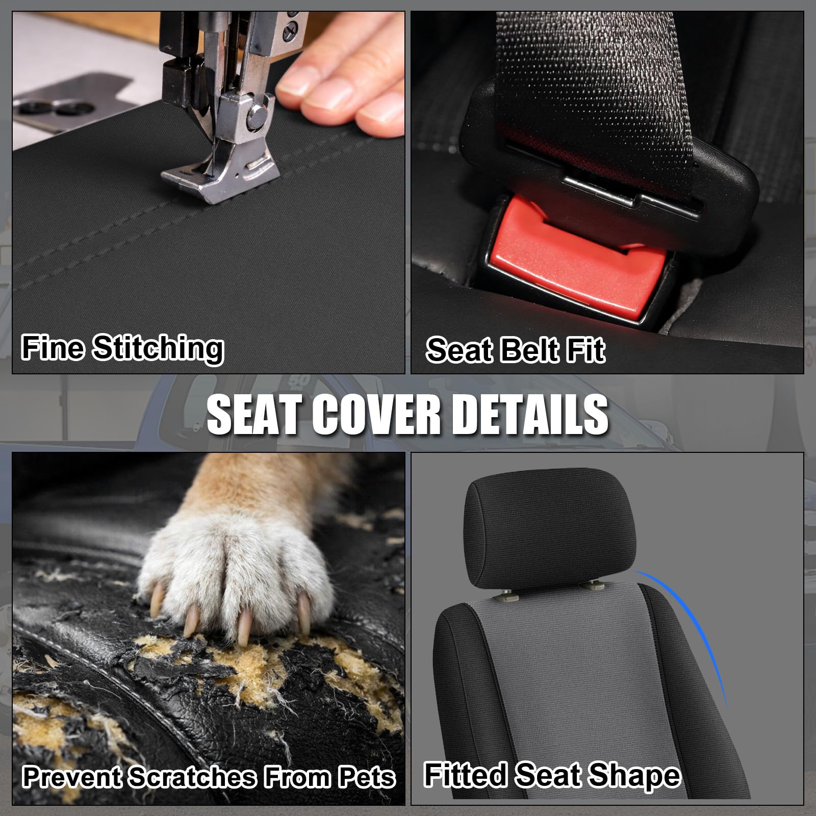 Covelta Front Bucket Seat Covers for 1995–2004 Toyota Tacoma