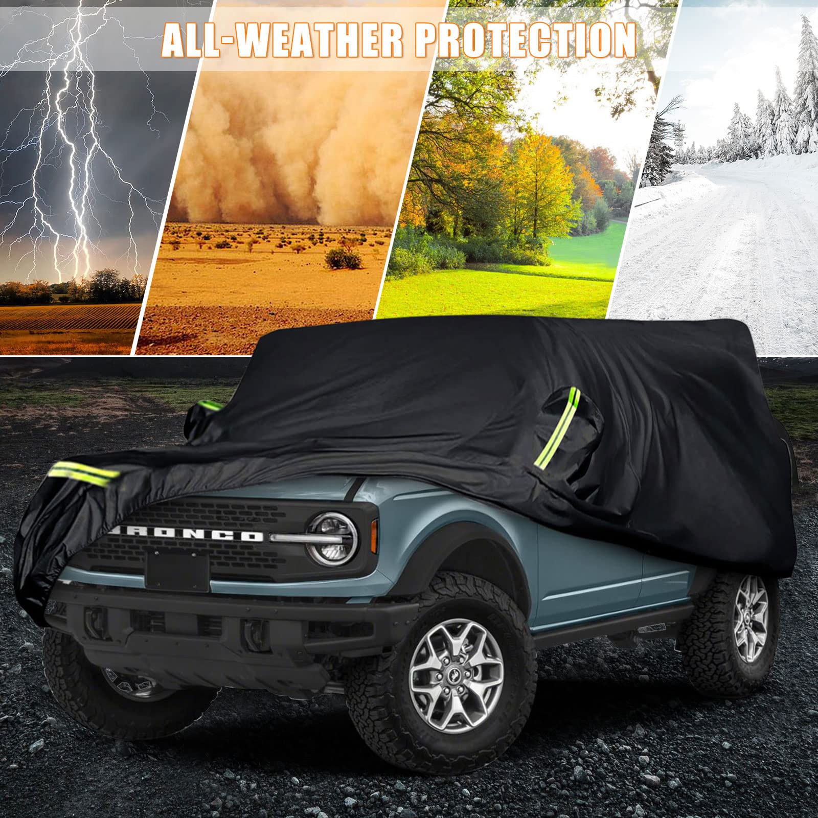 Covelta Full Car Cover for 2021–2026 Ford Bronco 4 Door