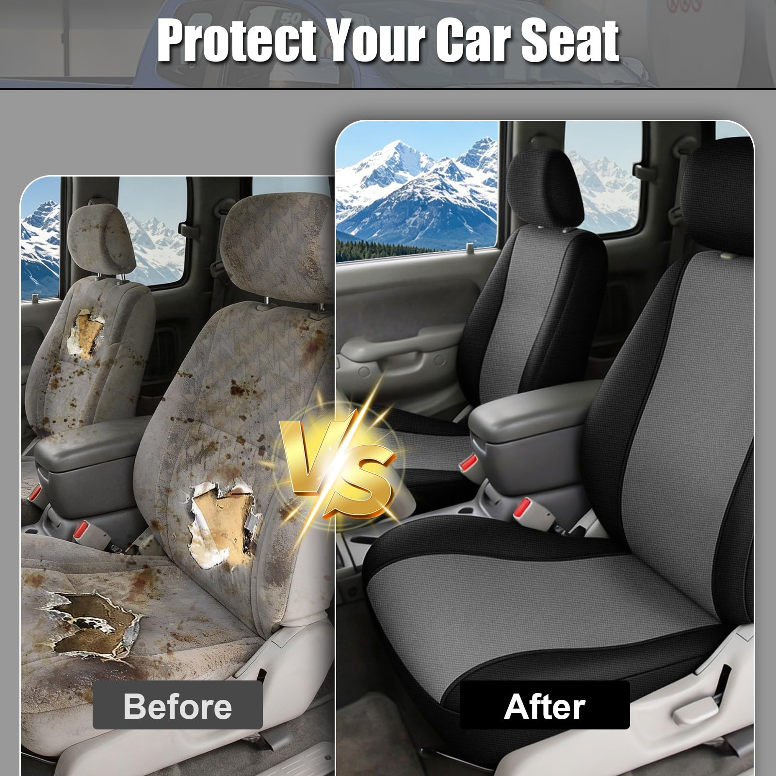 Covelta Front Bucket Seat Covers for 1995–2004 Toyota Tacoma