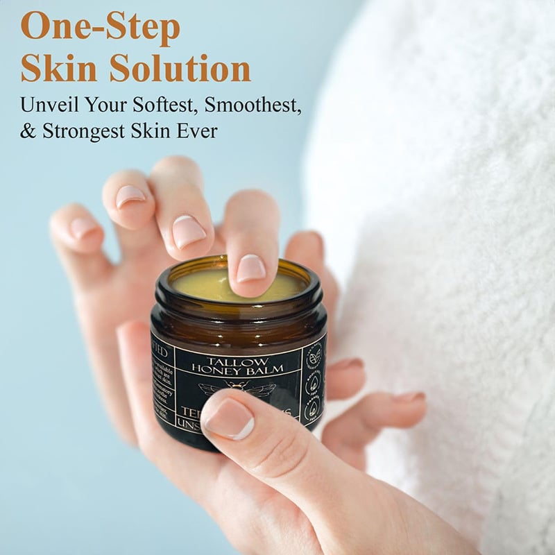 🍊This Week's Special Price $9.98 🎁- Organic Grass-Fed Beef Tallow Balm with Raw Honey
