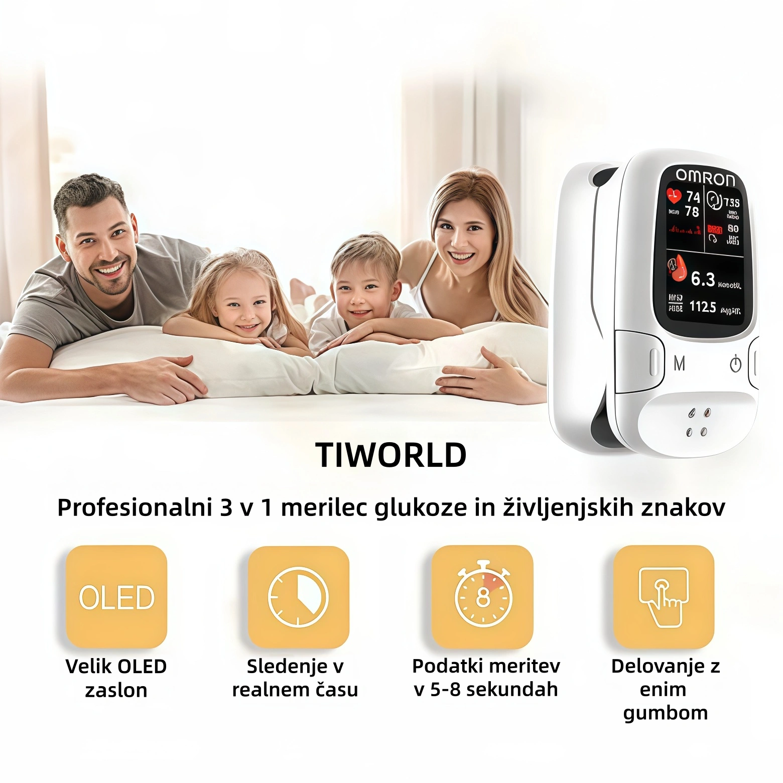 Omron™ predstavlja novo lansiran neinvazivni pametni merilnik glukoze v krvi 🔥Izdelano v ZDA🔥