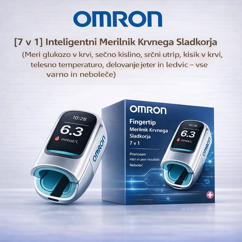 🔥 Nič več igel in bolečin! | Omron™ neinvazivni merilnik glukoze v krvi – enostavno in natančno spremljanje krvnega sladkorja, kjer koli že ste 🔥
