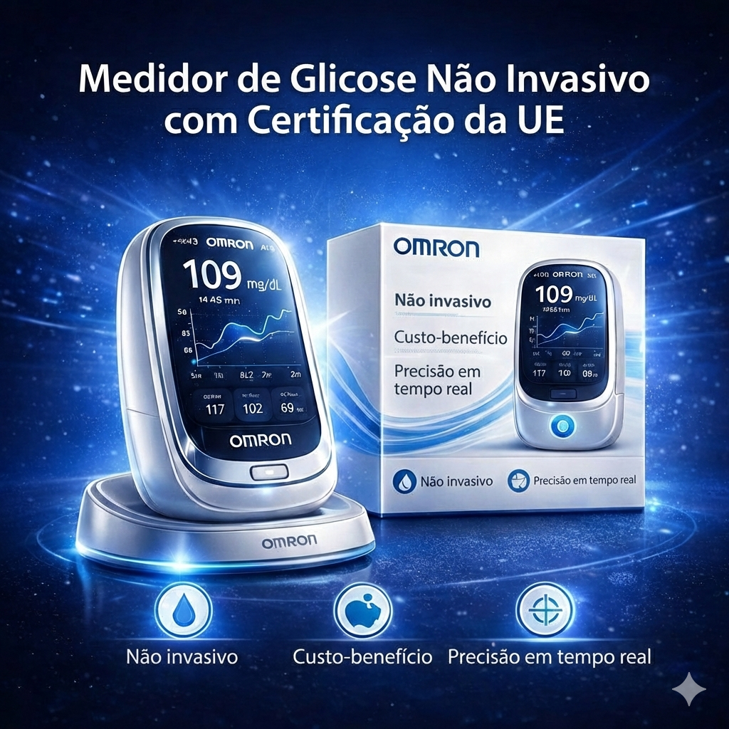 🔥🔥Medidor de Glicose Sanguínea por Infravermelhos Omron™, 2026🔥