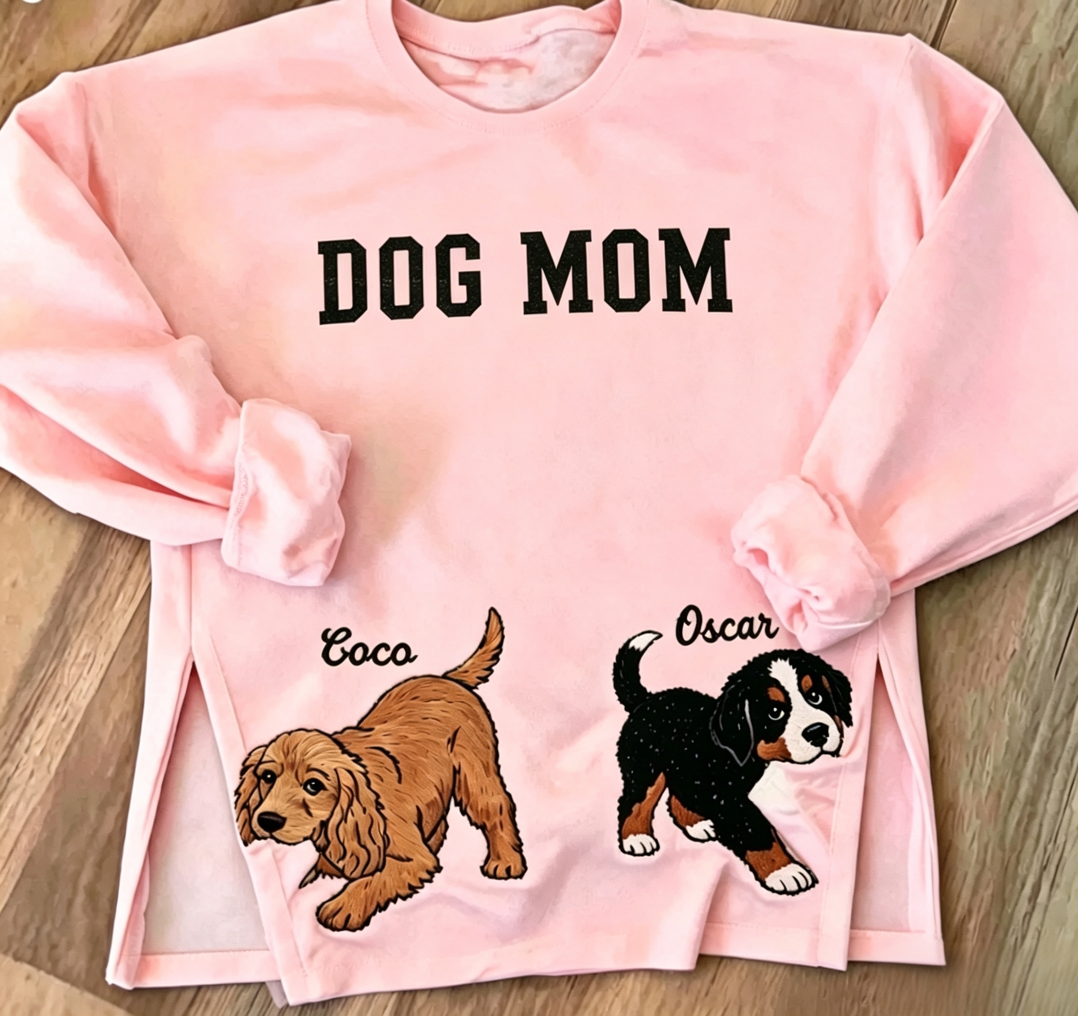 Custom Embroidered Dog Sweatshirt With Pet Portrait