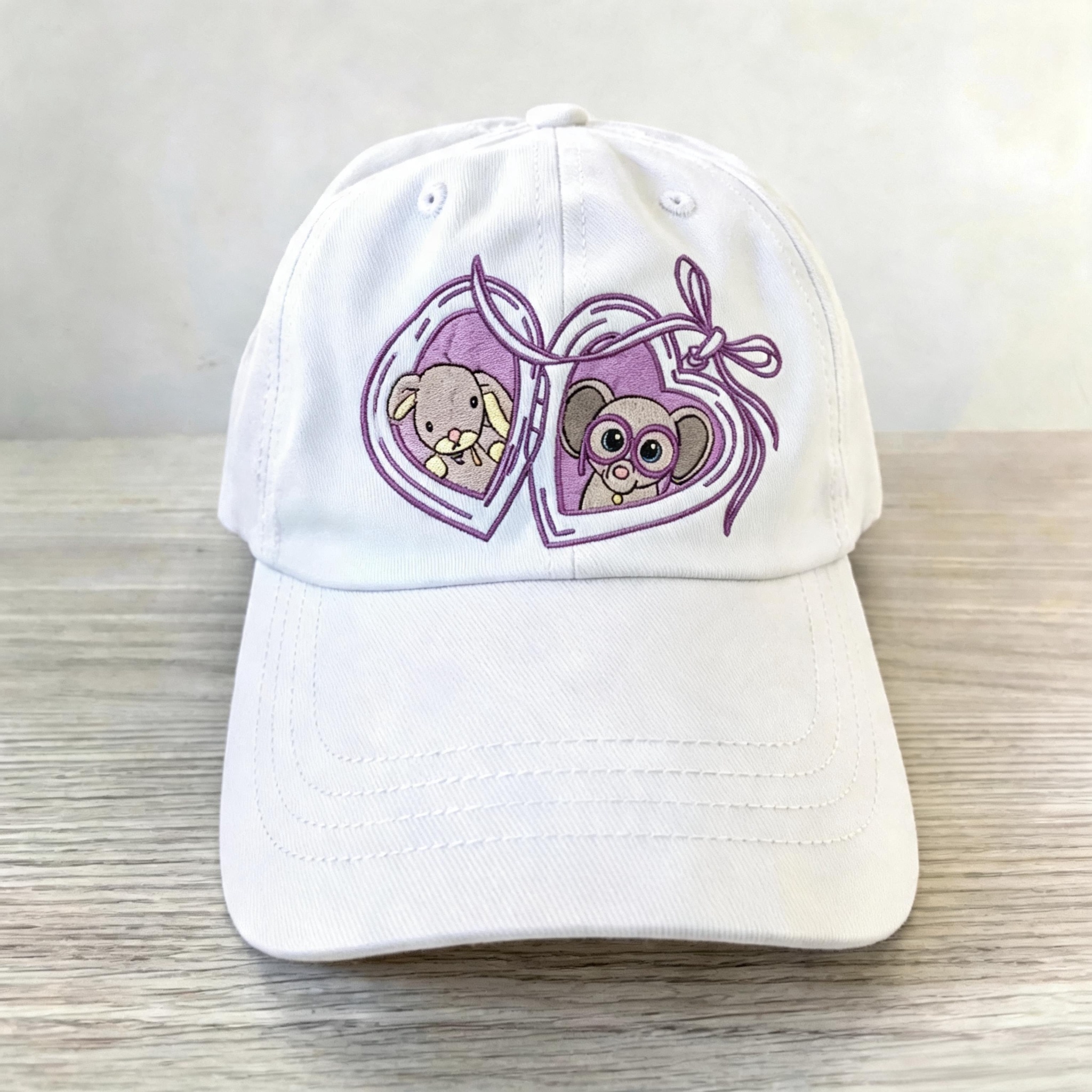 The Romantic Bow & Heart Personalized Pet Hat