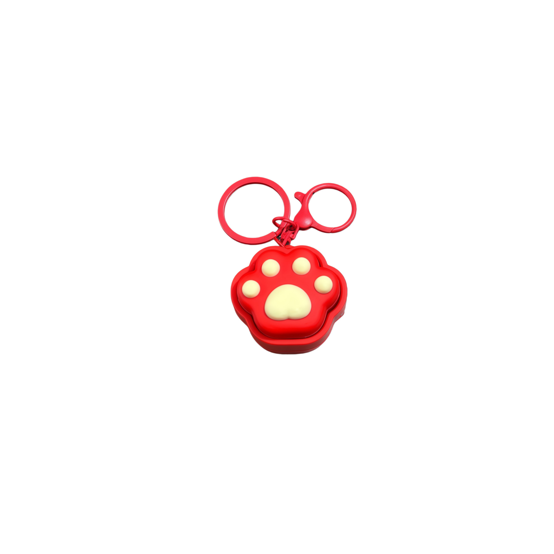 Cartoon Cute Cat Paw Keychain Backpack Pendant Children's Stress Relief Toy Small Gift Wholesale