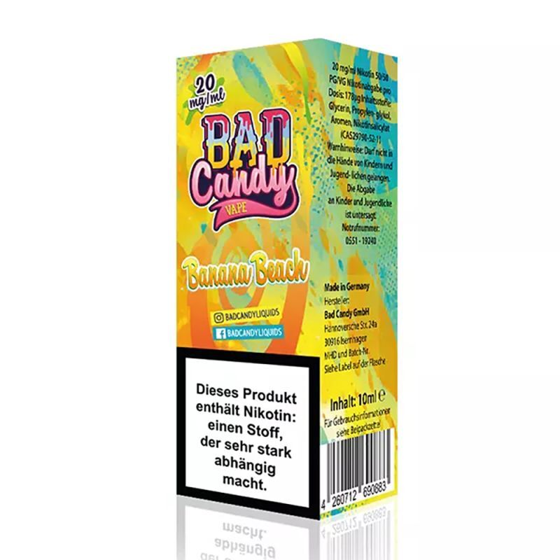 BAD CANDY Banana Beach 20mg/ml Nic Salt 10ml