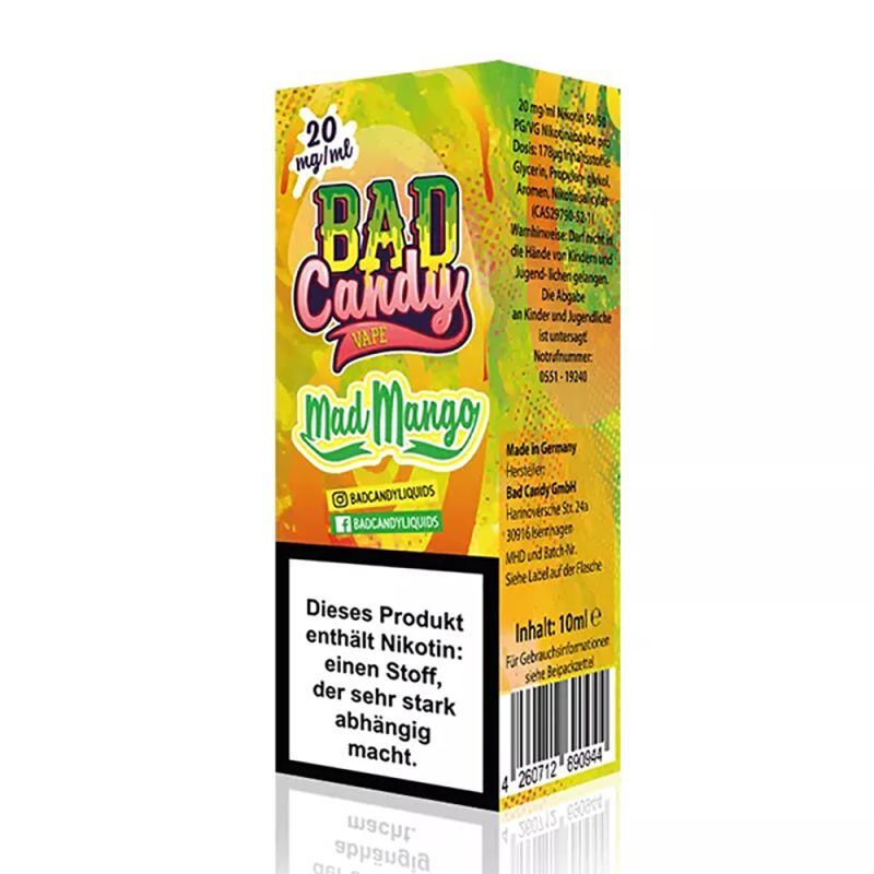 BAD CANDY Mad Mango 20mg/ml Nic Salt 10ml