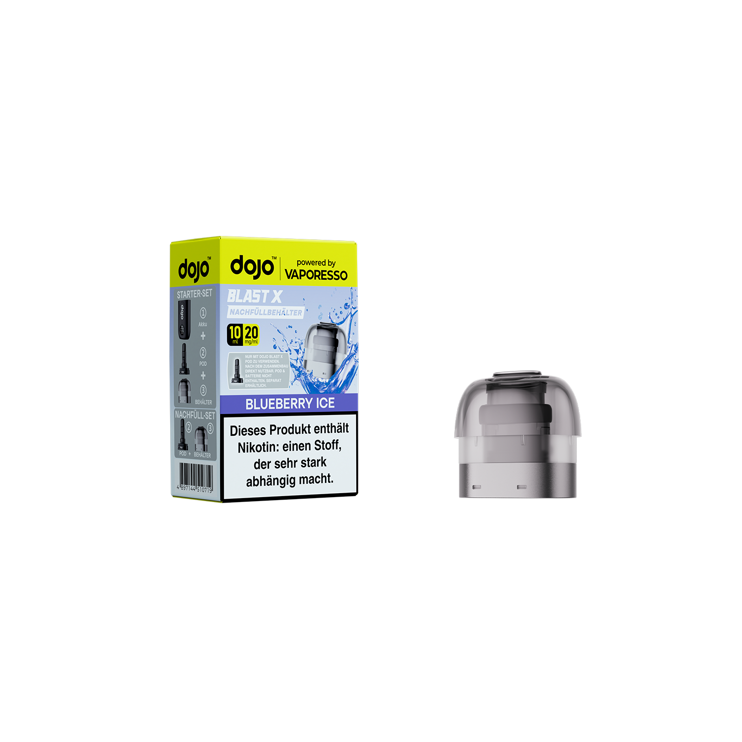 VAPORESSO DOJO BLAST X Blueberry Ice 20mg/ml Nic Salt Refill Container 10ml