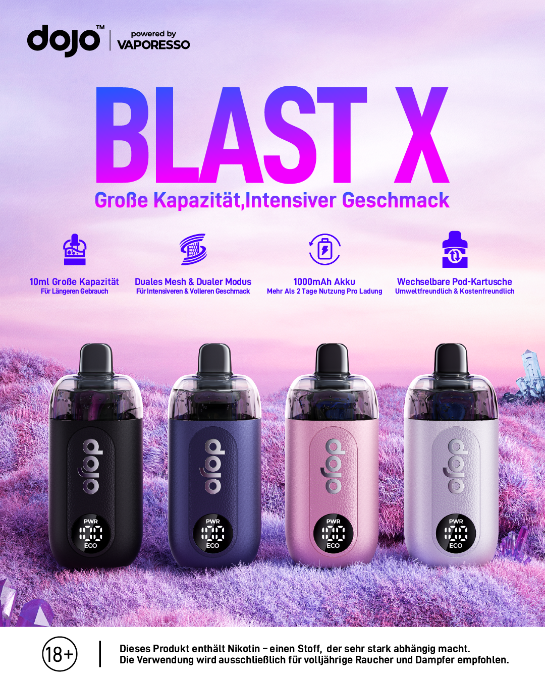 Vaporesso DoJo Blast X product overview