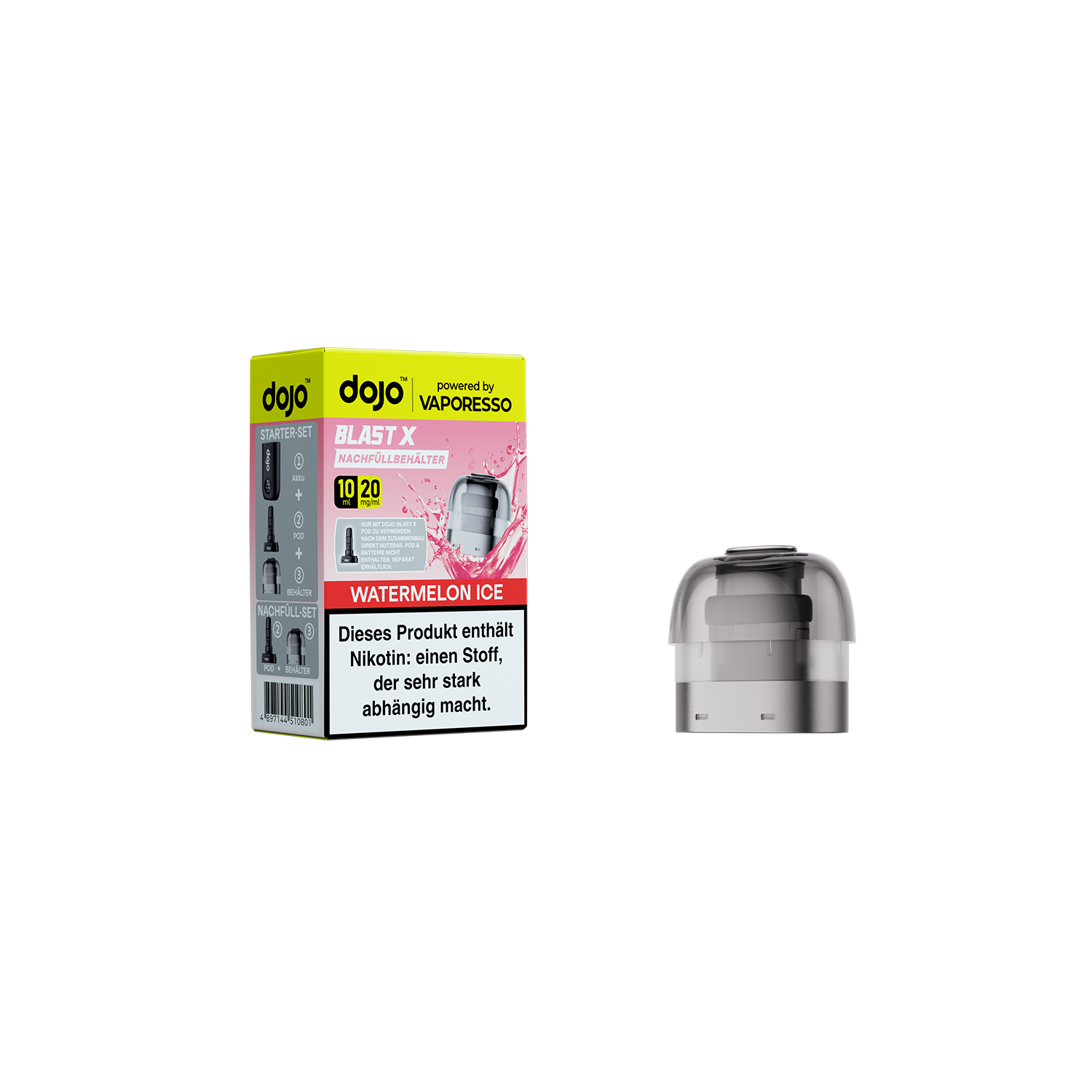 VAPORESSO DOJO BLAST X Watermelon Ice 20mg/ml Nic Salt Refill Container 10ml