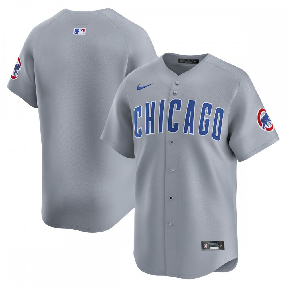 Chicago Cubs Nike Road Limited Jersey Gray