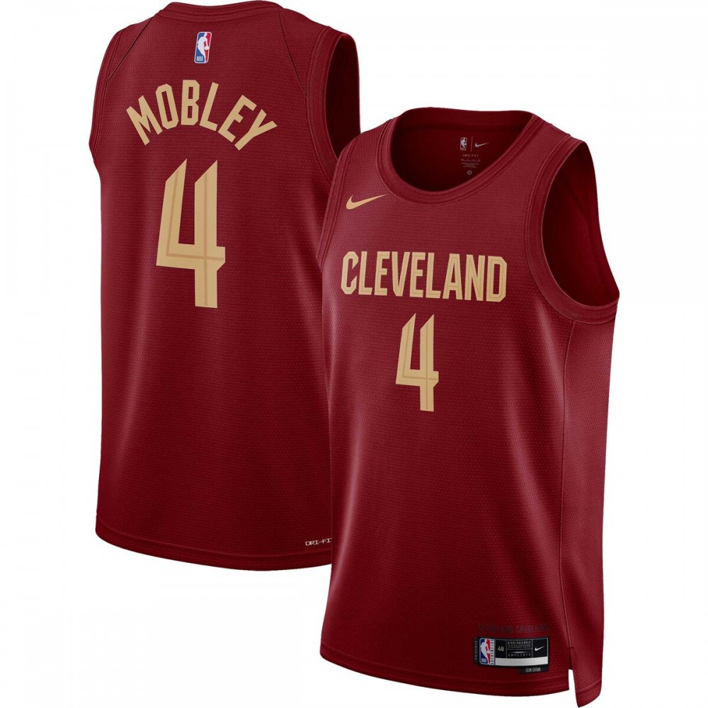 Evan Mobley Cleveland Cavaliers 2022/23S wingman Jersey Wine-Icon Edition