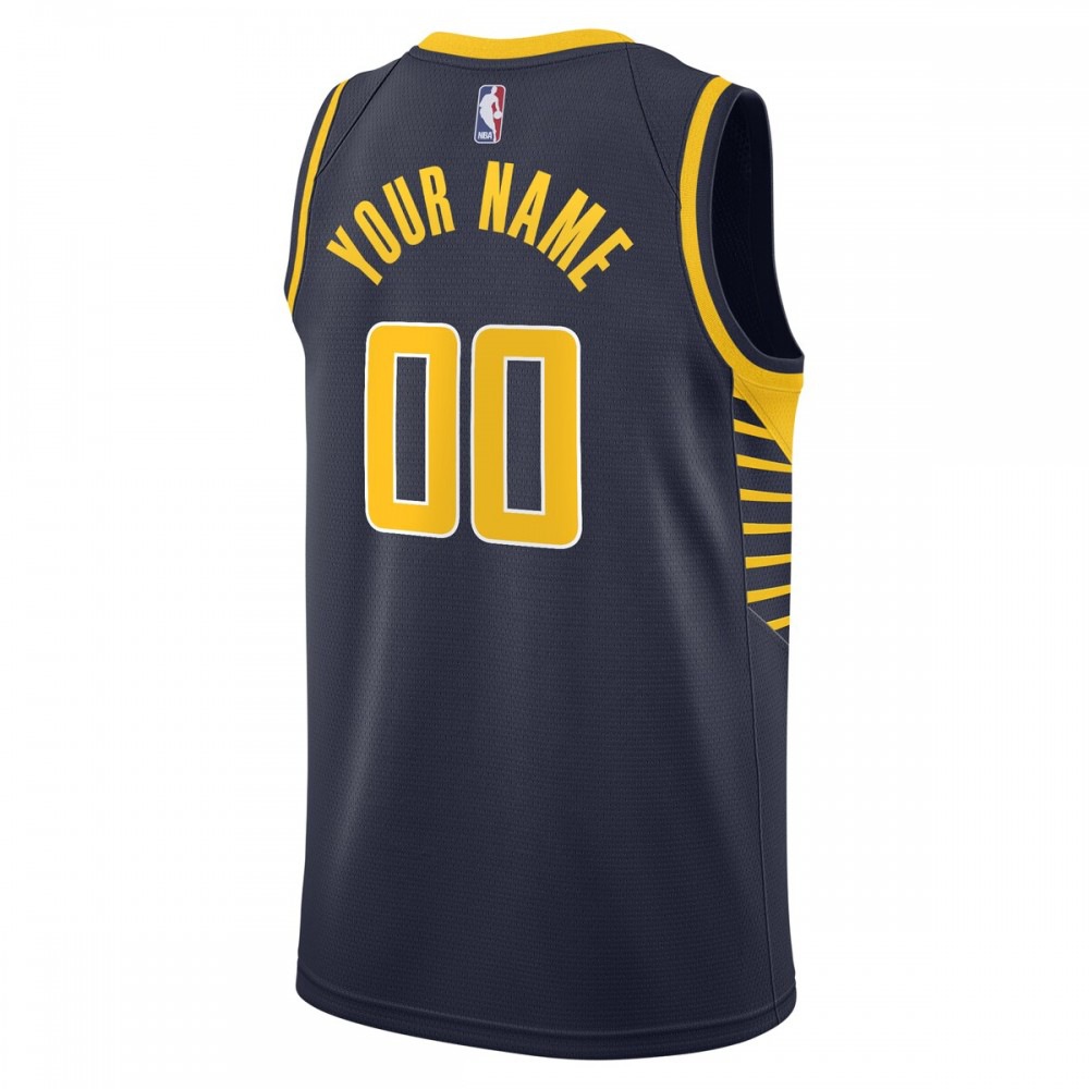 Indiana Pacers 2020/21 Swingman Custom Jersey-Icon Edition-Navy