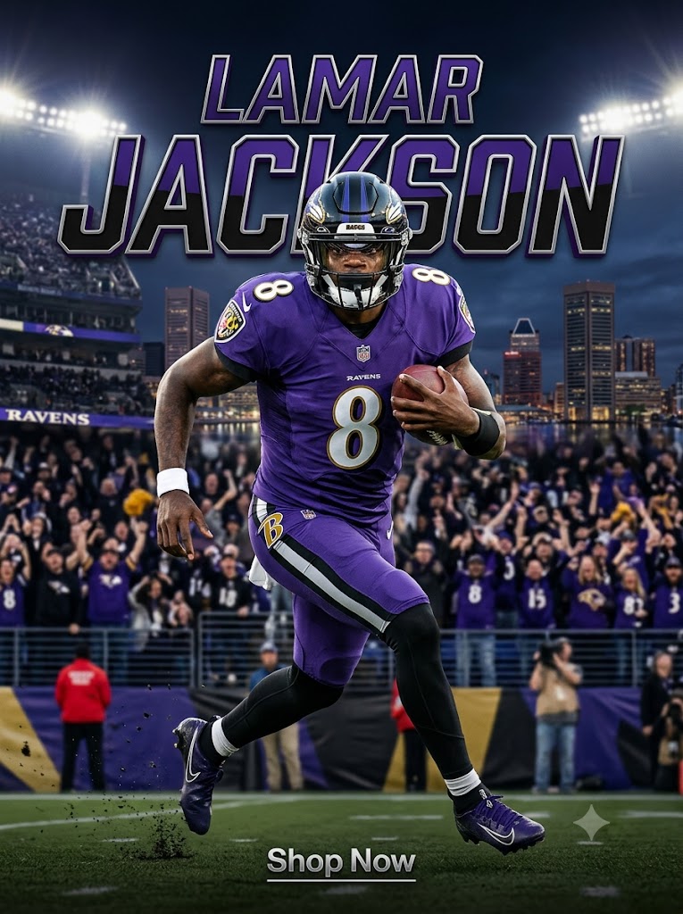 Lamar Jackson Football Shirt