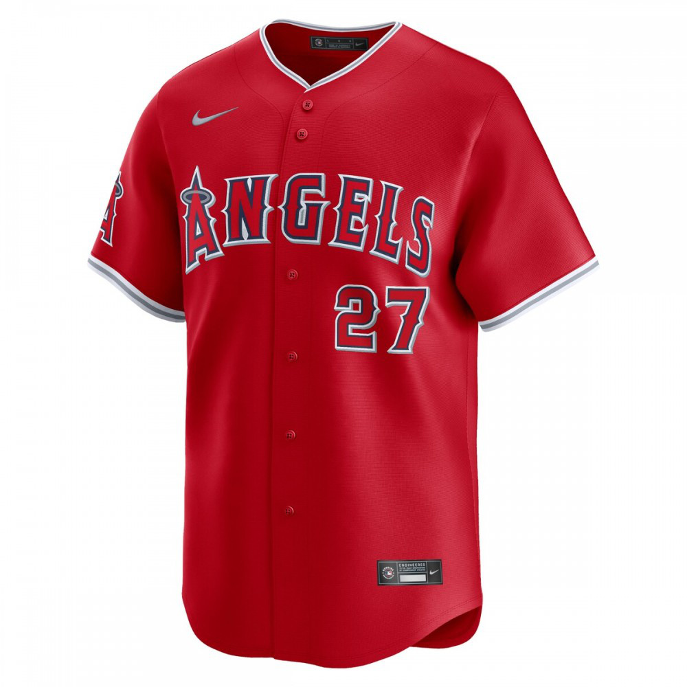 Mike Trout Los Angeles Angels Nike Alternate Limited Player Jersey  Red