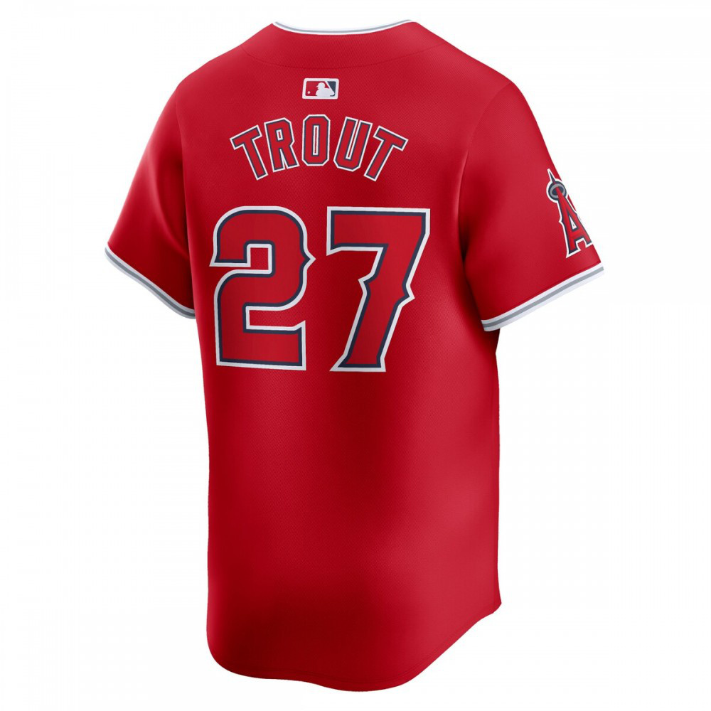 Mike Trout Los Angeles Angels Nike Alternate Limited Player Jersey  Red