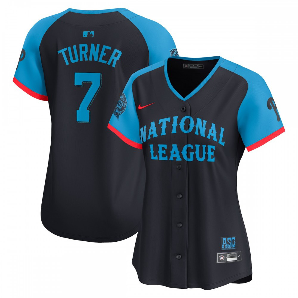 Trea Turner National League Women's 2024 MLB All-Star Game Limited Player Jersey-Navy