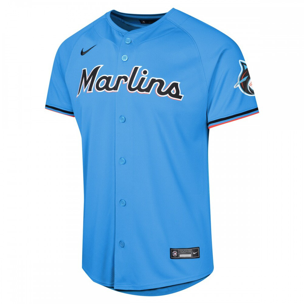 Jazz Chisholm Jr. Miami Marlins  Youth Alternate Limited Player Jersey Blue