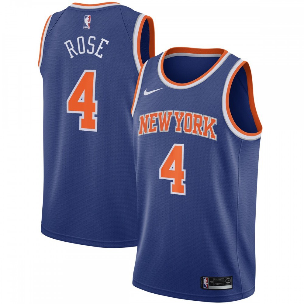  Derrick Rose New York Knicks Blue 2020/21 Swingman Jersey-Icon Edition