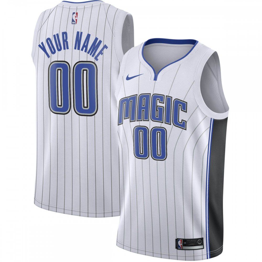 Orlando Magic Custom Swingman Jersey White-Association Edition