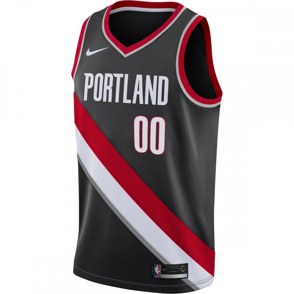 Portland Trail Blazers 2020/21 Swingman Custom Jersey-Icon Edition-Black
