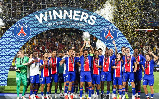 PSG UEFA Super Cup Celebration