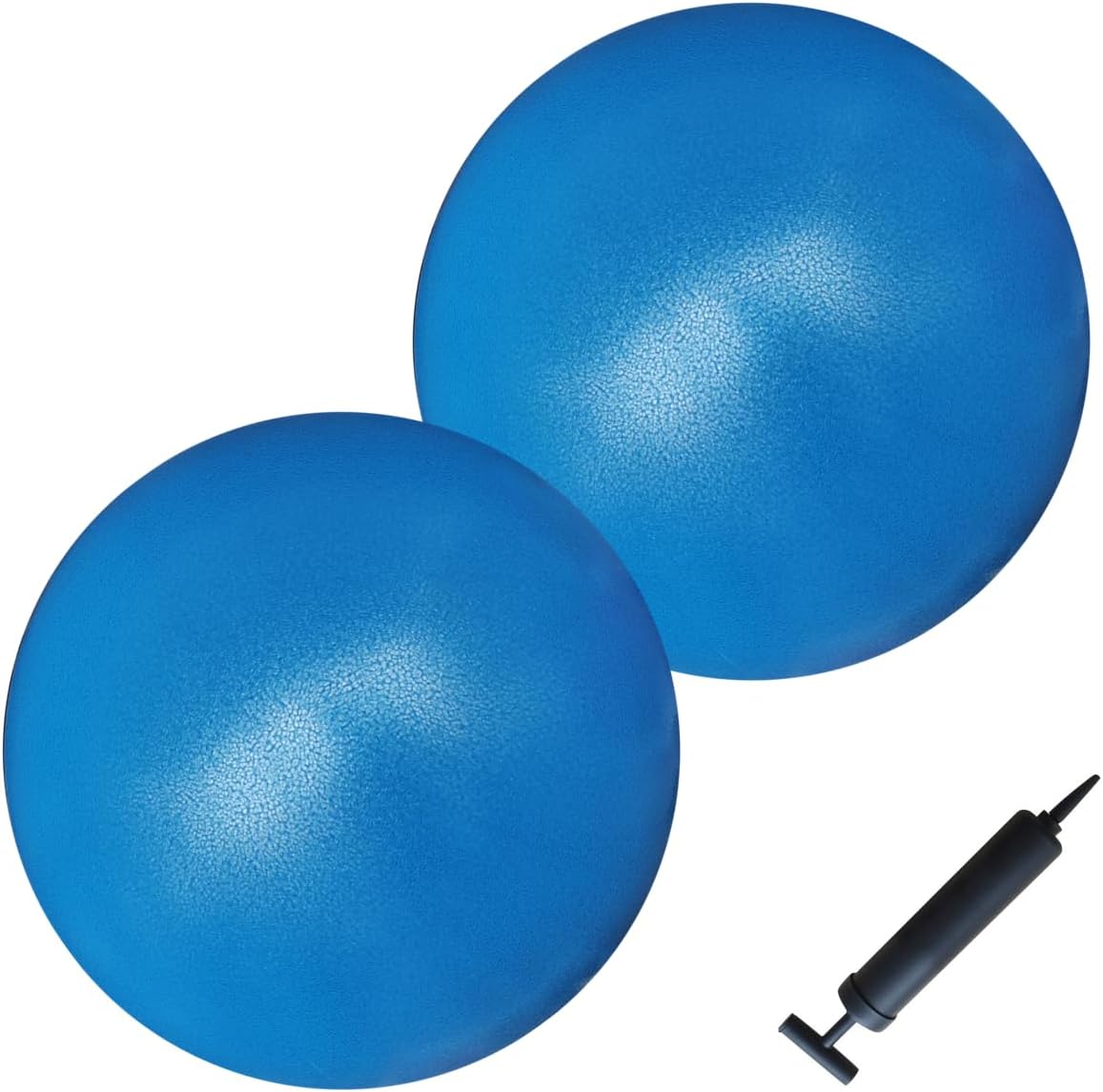  Exercise Ball with Pump, 9-Inch Small for Pilates, Yoga, Core Stability - Choose: Pack of 1 Ball + 1 Pump or Pack of 2 Balls + 1 Pump