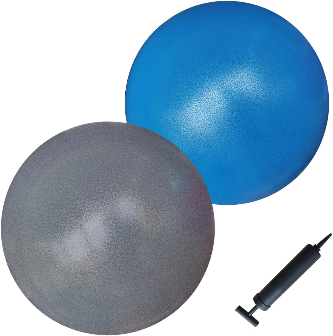  Exercise Ball with Pump, 9-Inch Small for Pilates, Yoga, Core Stability - Choose: Pack of 1 Ball + 1 Pump or Pack of 2 Balls + 1 Pump
