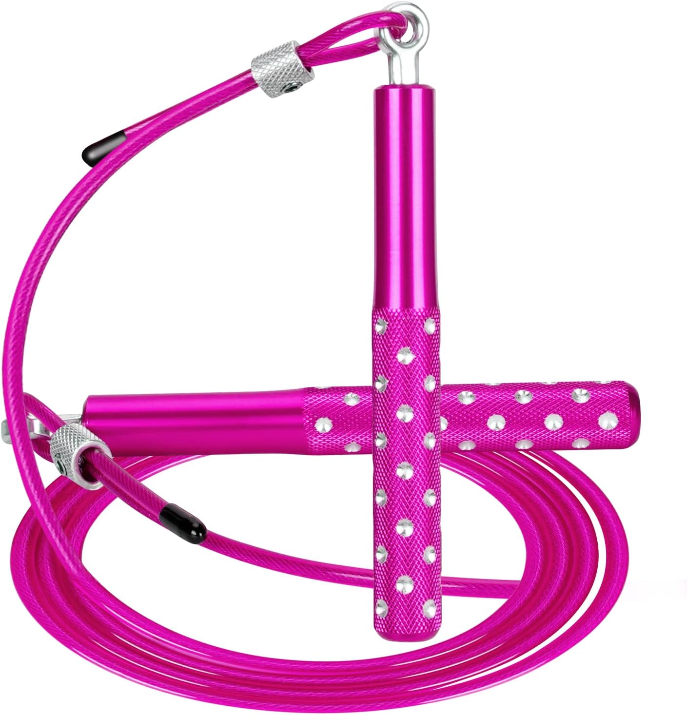 Jump Rope, Speed Jumping Rope for Training Fitness Exercise, Adjustable Adults Workout Skipping Rope for Men, Women, Kids, Girls