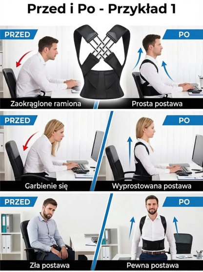🥇 Korektor Postawy X – Niemiecka Konstrukcja z Certyfikatem AGR | Bez Ucisku