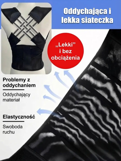 🥇 Korektor Postawy X – Niemiecka Konstrukcja z Certyfikatem AGR | Bez Ucisku