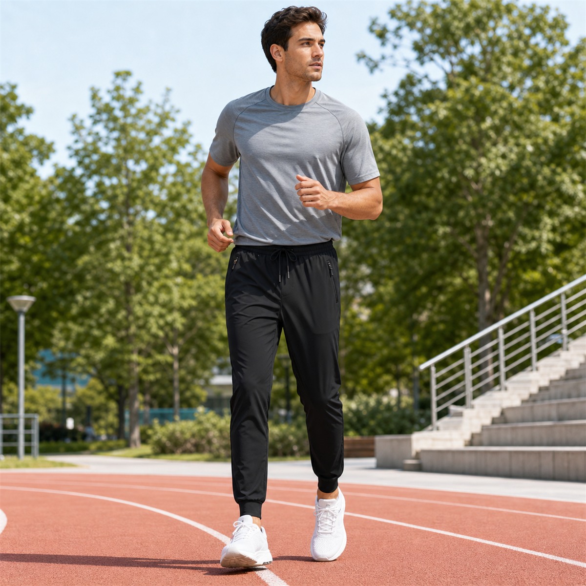 Men's lightweight hiking jogger pants for running and workout