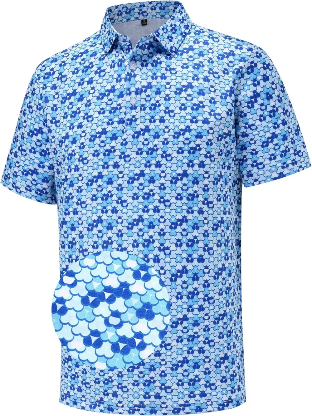 Men's printed golf polo 9-pack