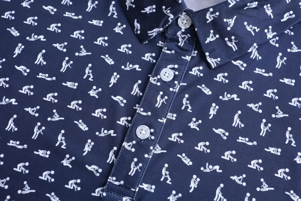 Men's printed golf polo 9-pack