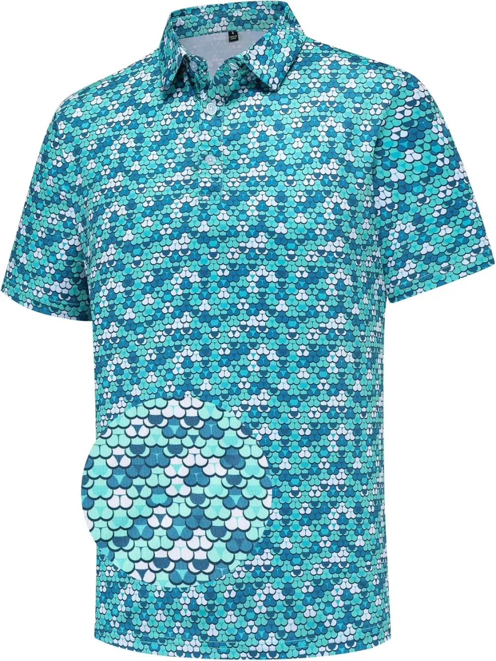 Men's printed golf polo 9-pack
