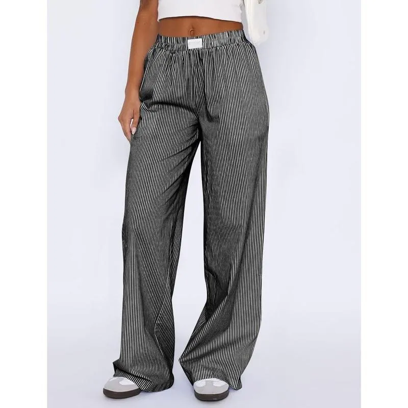 Women's plaid checkered casual pants