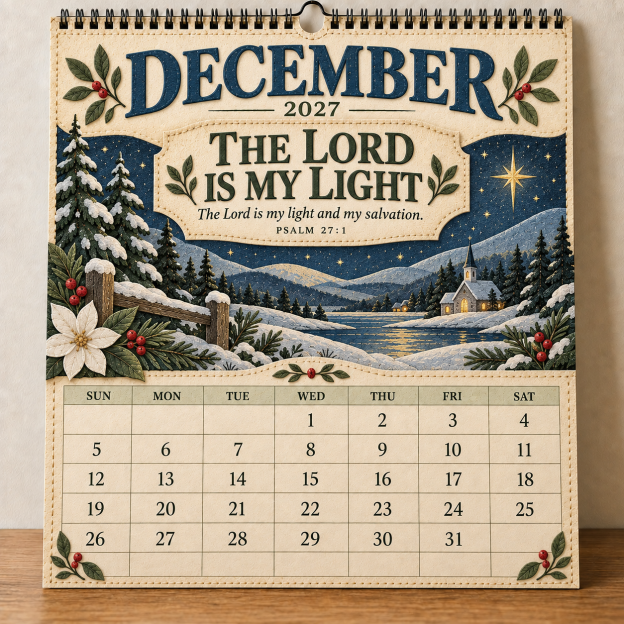 ✝️ 2027 Psalms of Comfort & Strength Wall Calendar