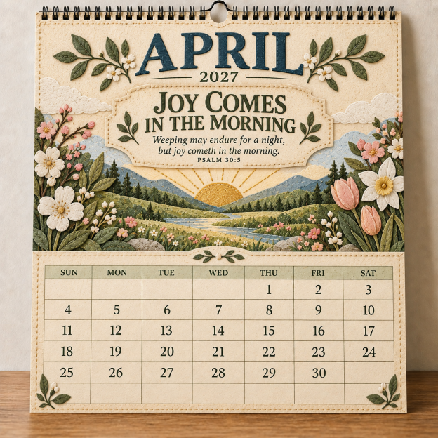 ✝️ 2027 Psalms of Comfort & Strength Wall Calendar