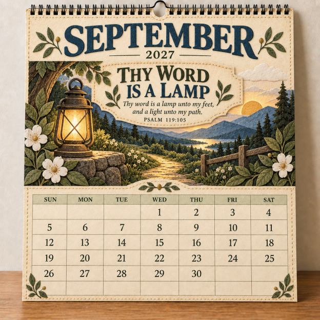 ✝️ 2027 Psalms of Comfort & Strength Wall Calendar