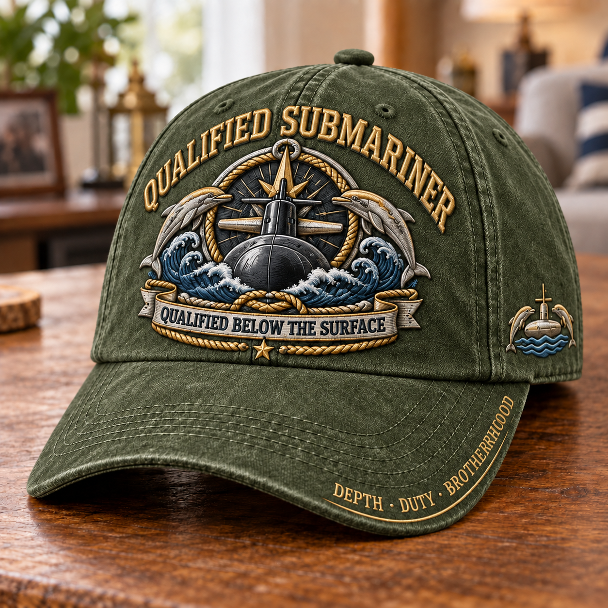 ⚓ Qualified Submariner Below The Surface Baseball Cap