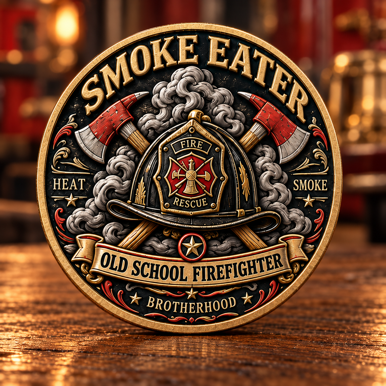 Smoke Eater Challenge Coin Front