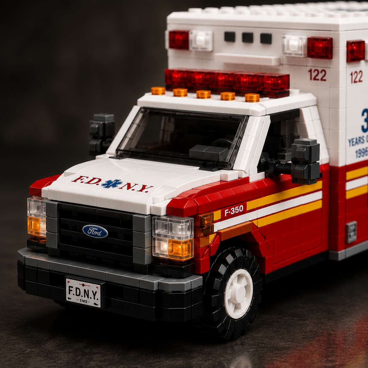 FDNY EMS 30th Anniversary Commemorative Ambulance Building Set