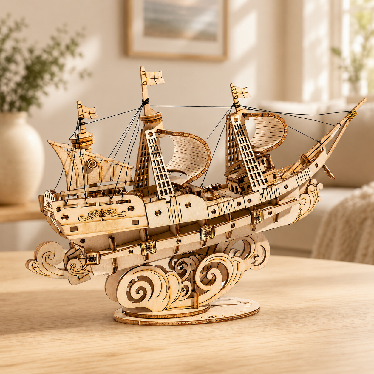 Sailing Ship 3D Wooden Puzzle