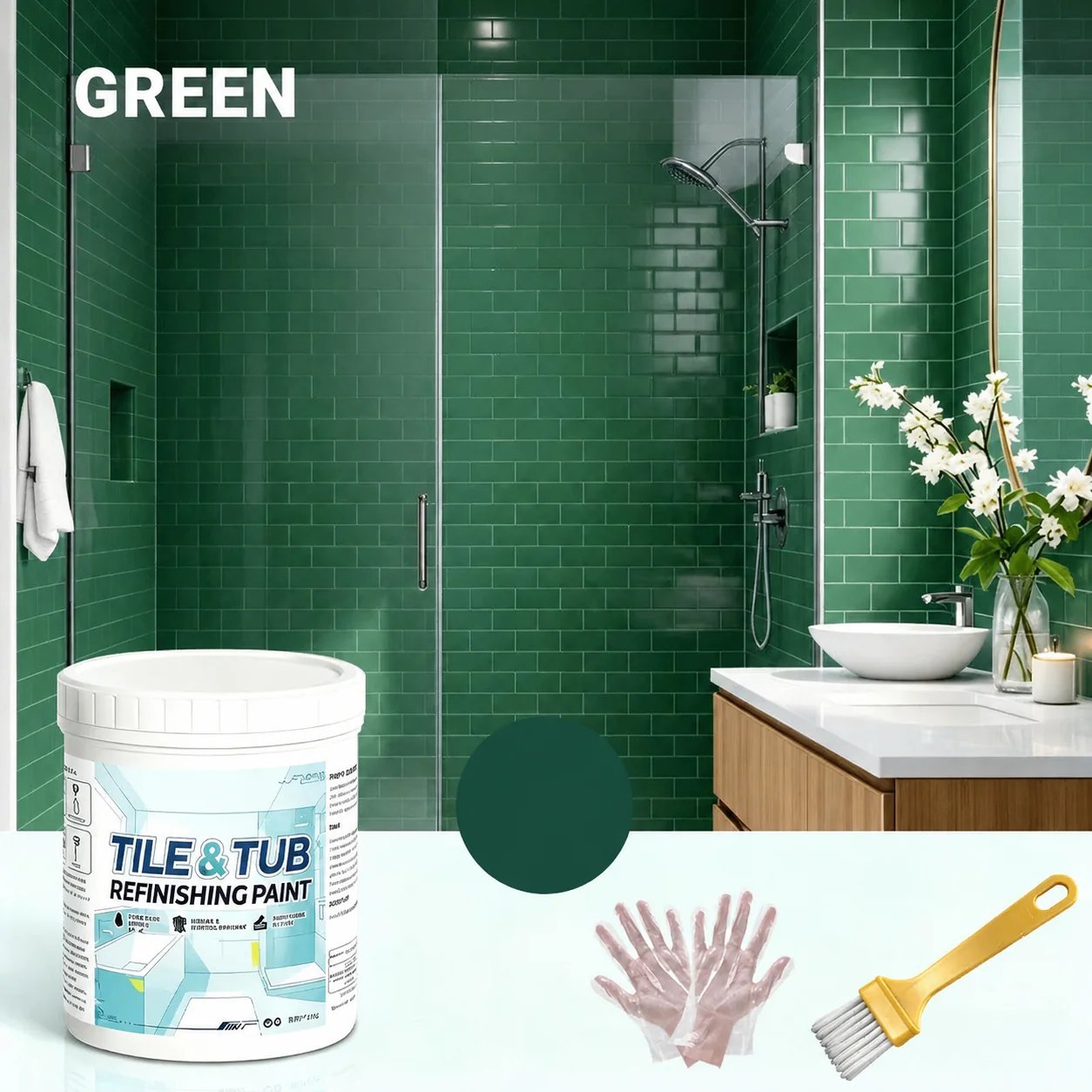🔥Hot Sale - 50% OFF🔥Premium Tile & Tub Refinishing Paint Kit