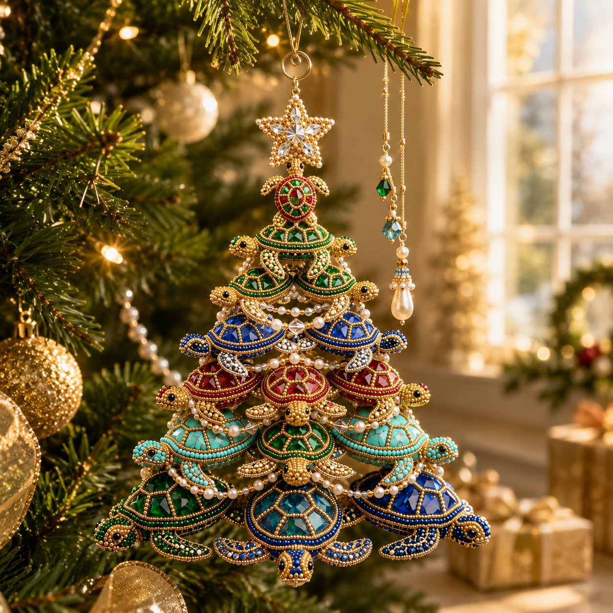Sea Turtle Beaded Christmas Tree DIY Kit
