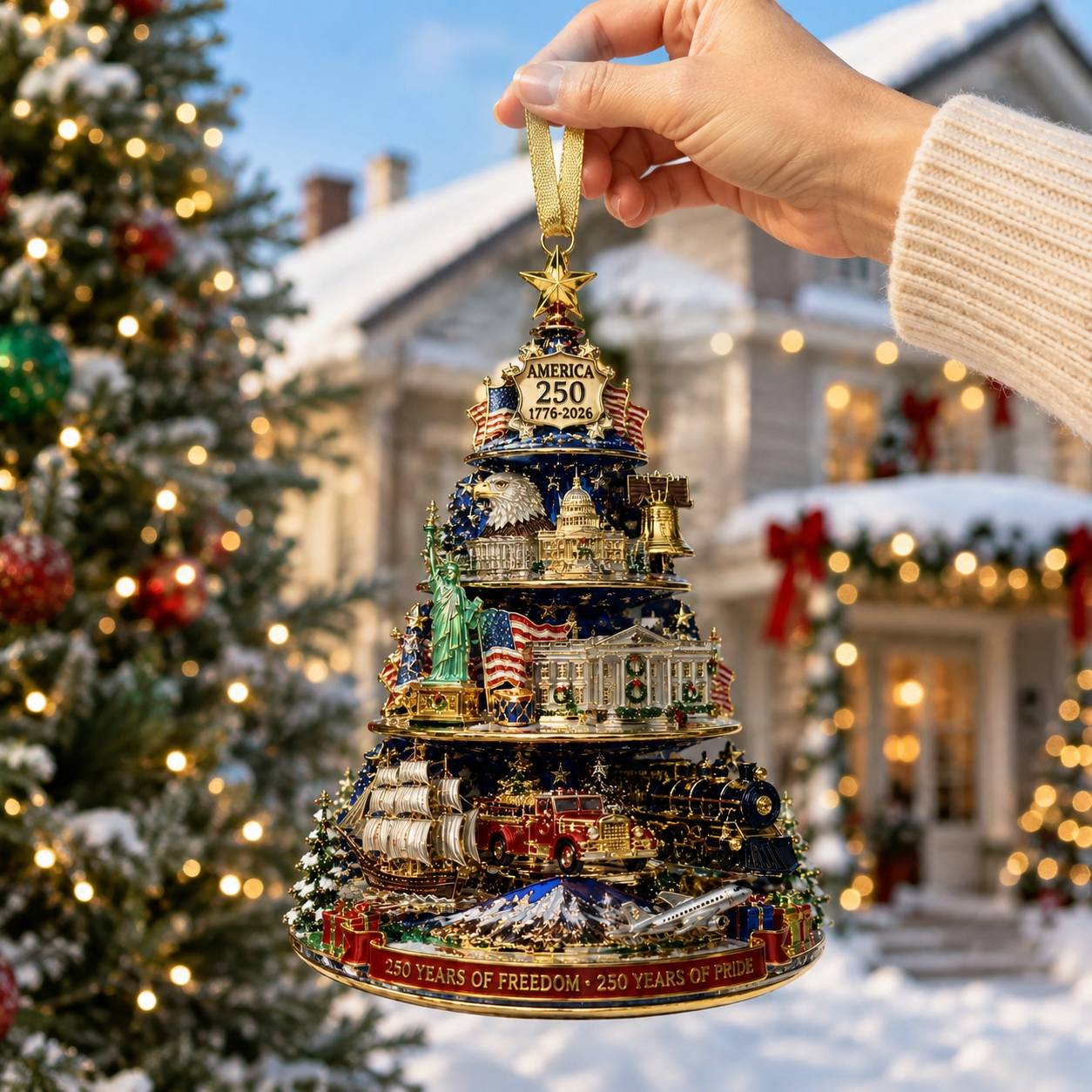 America 250 Heritage of Freedom Commemorative Christmas Ornament